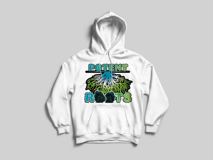 Potent Roots Hoodie (White)